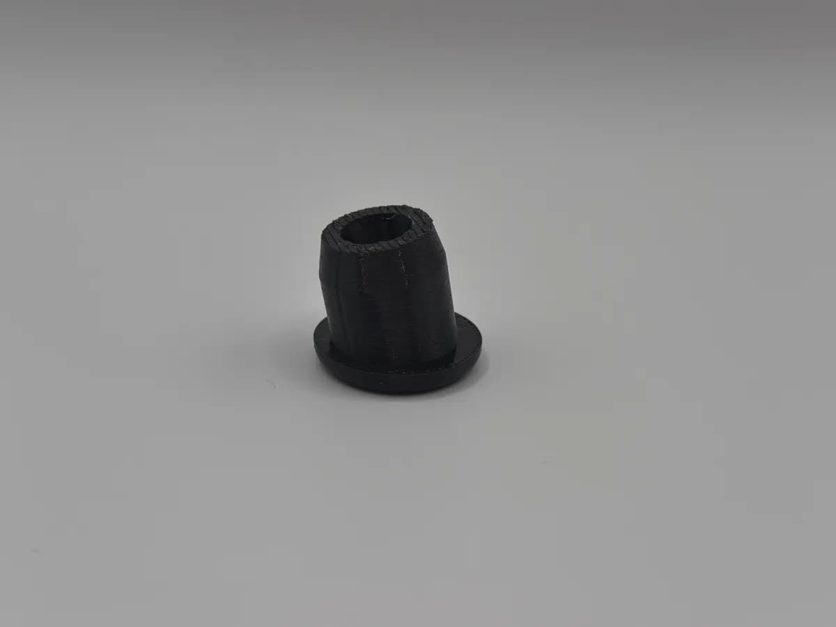 Vue détaillée de la butée centrale de siège arrière pour Citroën 2CV