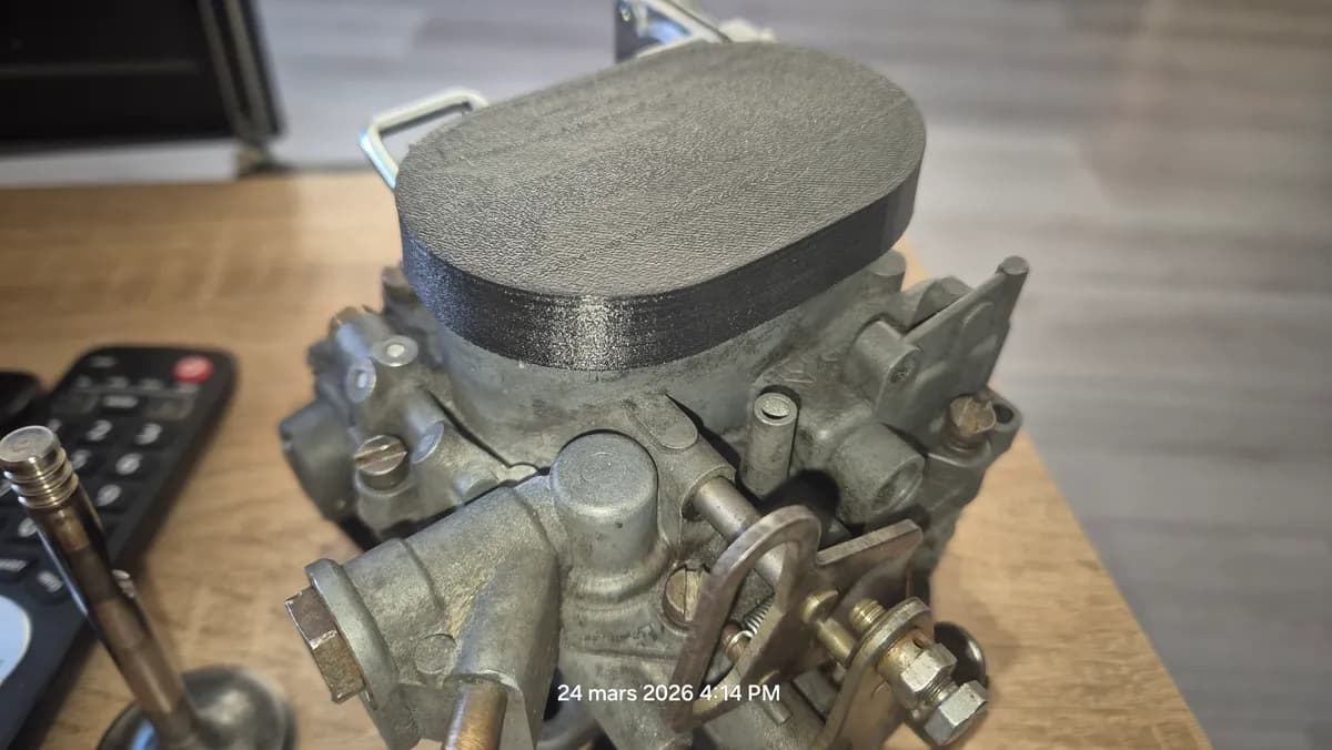 Pièce auto cache carburateur Citroën 2CV restauration
