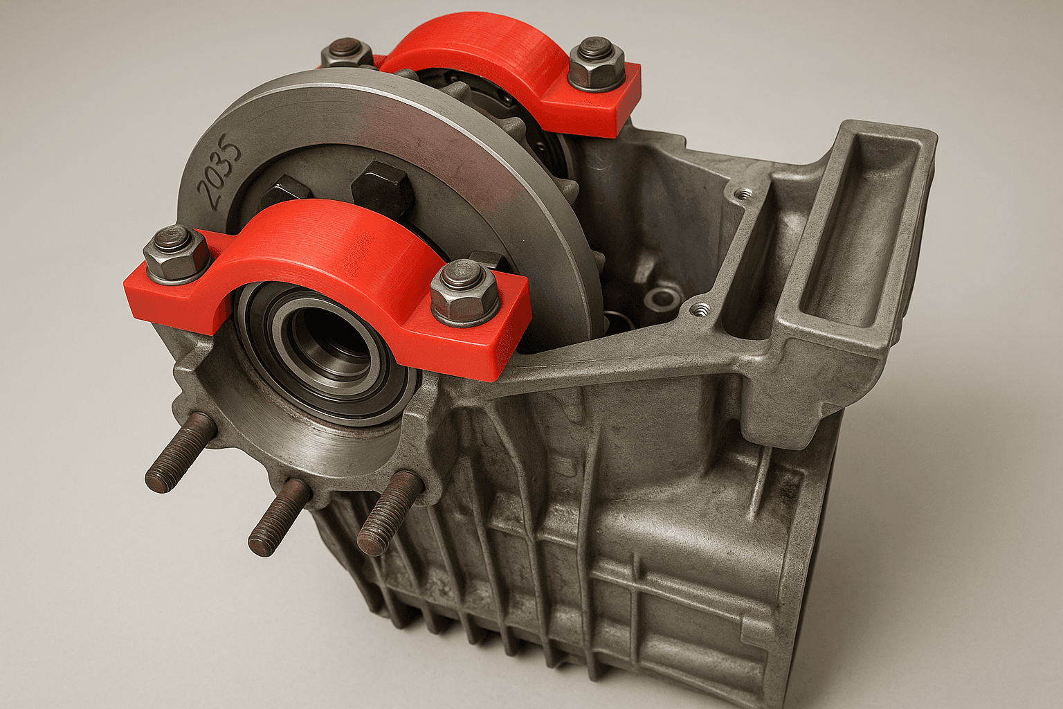 Citroën 2CV bride de maintien pour roulement de boîte, aspect robuste