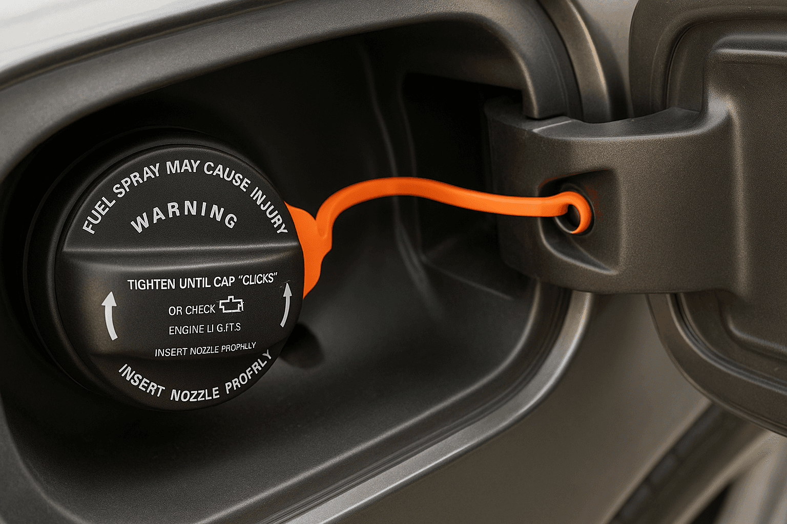 Câble de maintien de bouchon d’essence Audi A6 - Vue 1