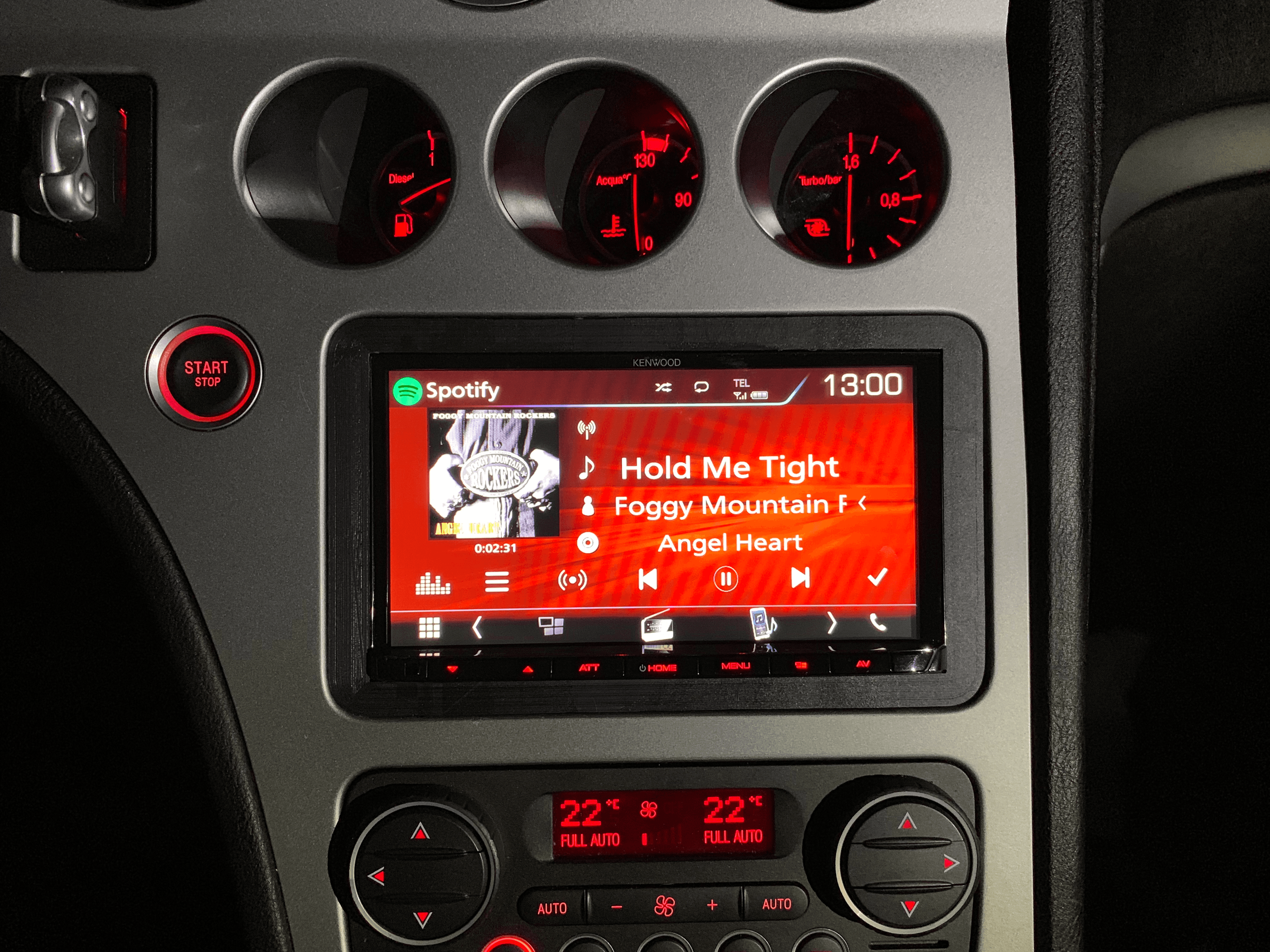 Cadre adaptateur autoradio 2DIN pour Alfa Romeo 159 (2005–2011) - Vue 1