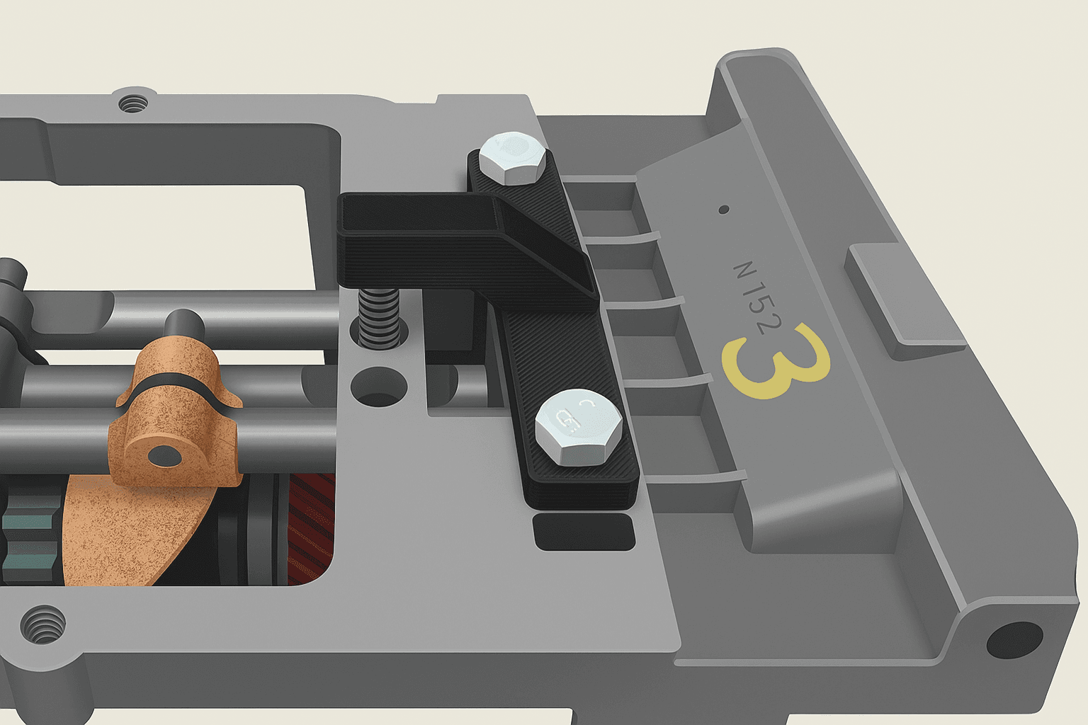 Outil maintien ressort boîte de vitesses Citroën 2CV – Support de verrouillage précis - Miniature 2