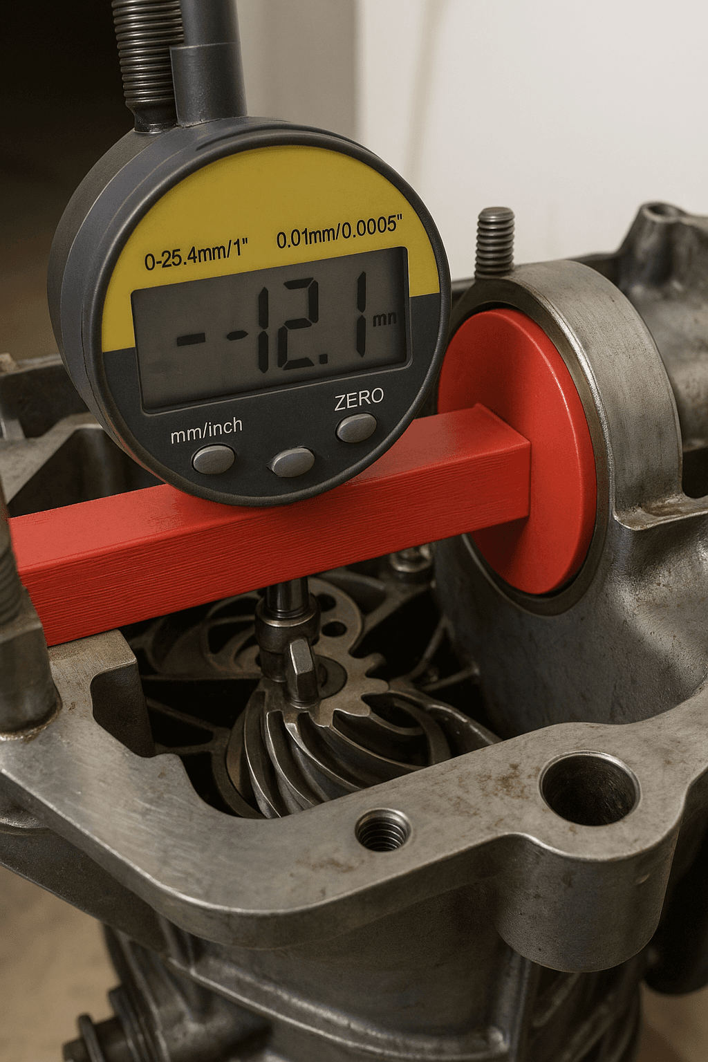 Détail de la finition précise de l'outil