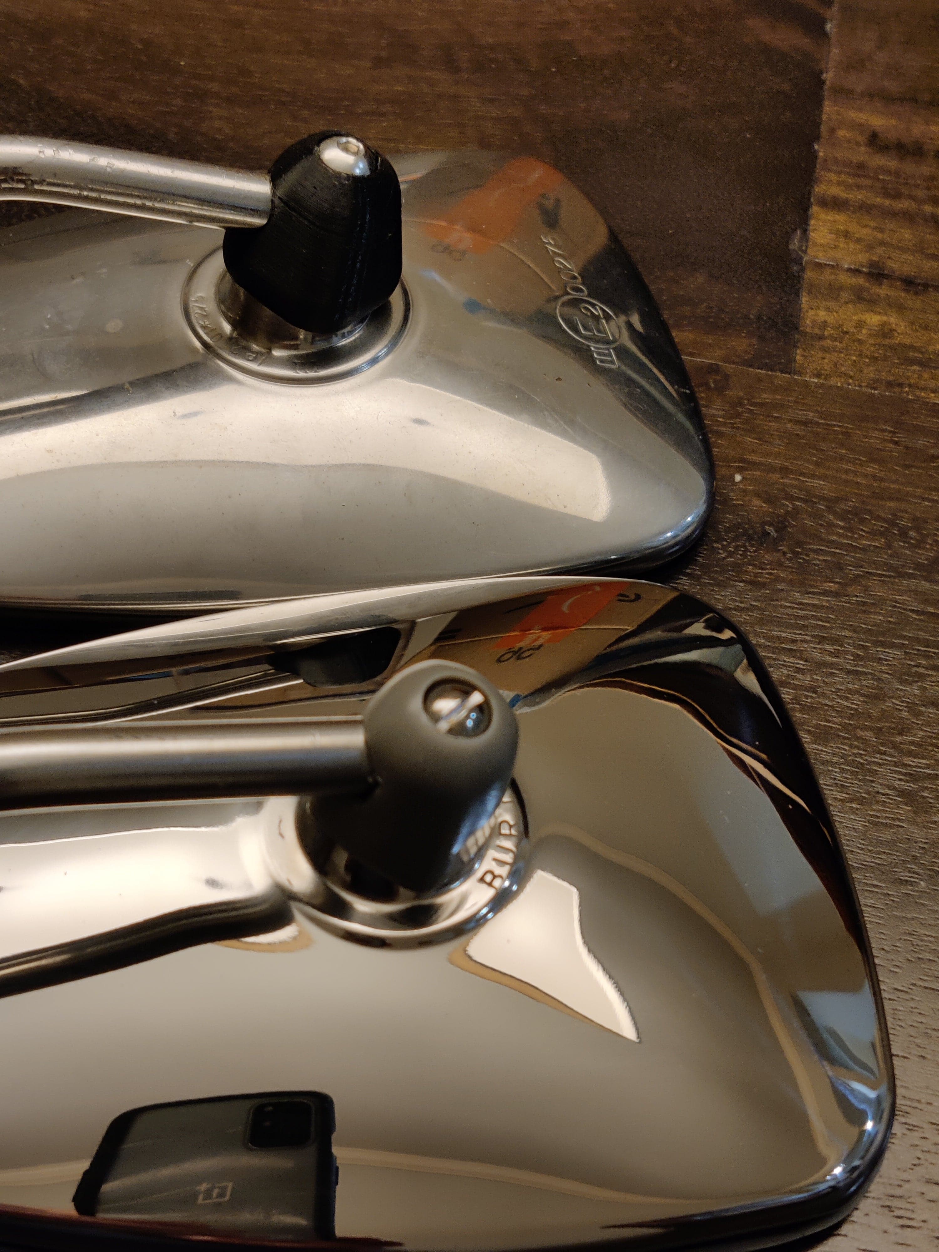 Rotule pivotante support rétroviseur Citroën 2CV – - Miniature 3