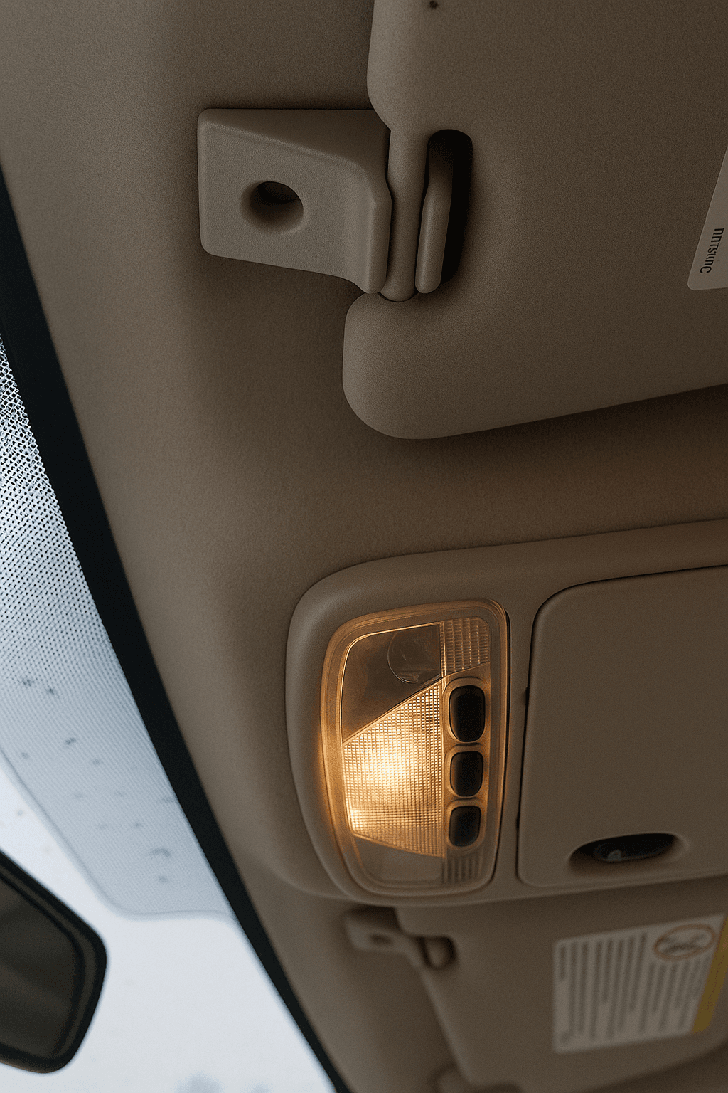 Sun visor support Ford Focus Mk1 (1998–2004) – Ref. VISORCLIP-FFMK1 - Miniature 2