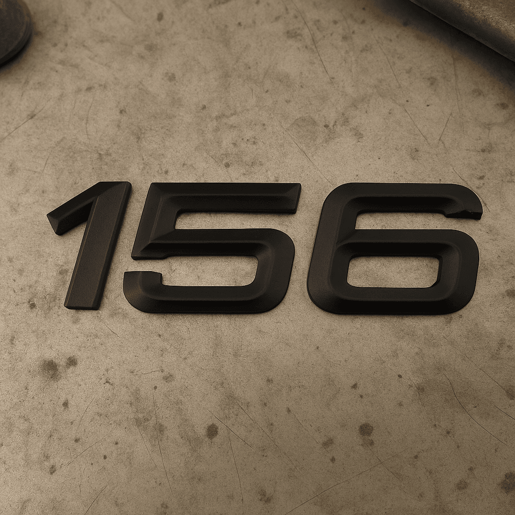 Badge emblème "156" pour Alfa Romeo – Remplacement emblème arrière