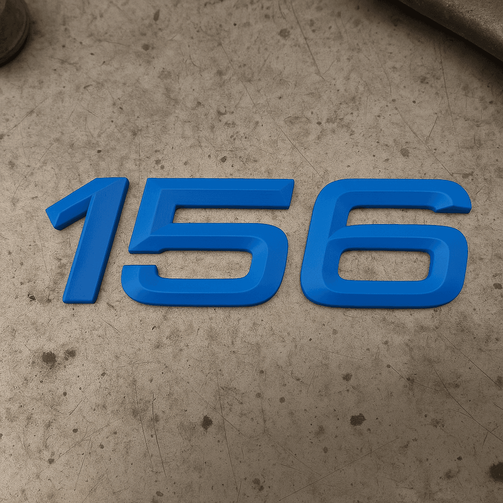 Badge emblème "156" pour Alfa Romeo – Remplacement emblème arrière - Miniature 2