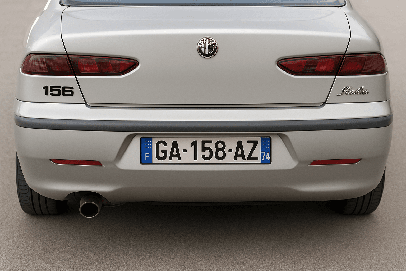 Badge emblème "156" pour Alfa Romeo – Remplacement emblème arrière - Miniature 3