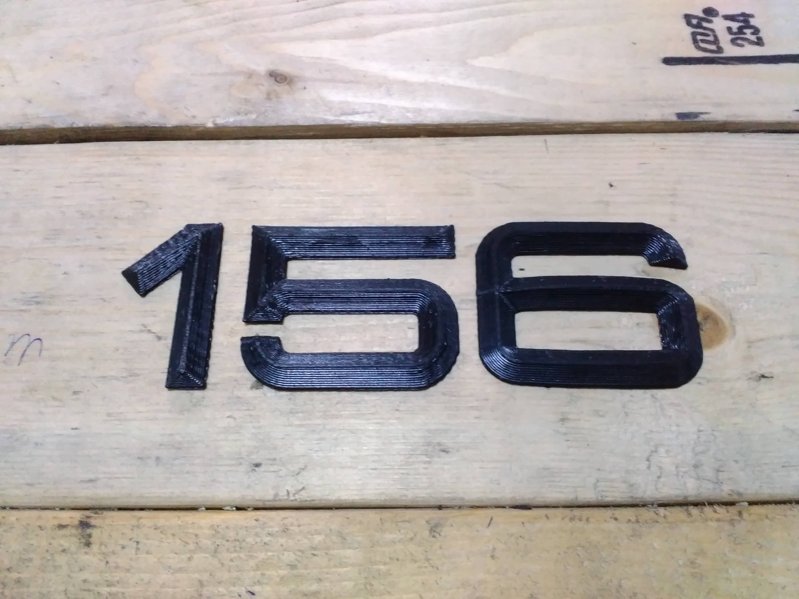 Badge emblème "156" pour Alfa Romeo – Remplacement emblème arrière - Miniature 4