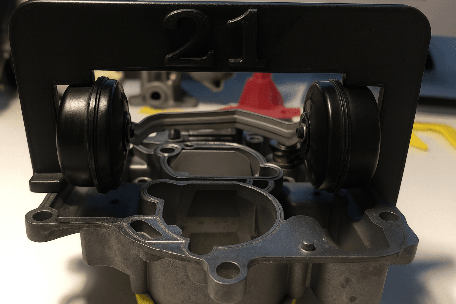 Jauge de réglage flotteur carburateur double corps - Miniature 2