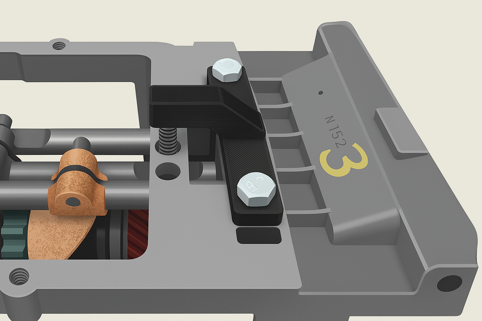 Outil maintien ressort boîte de vitesses Citroën 2CV – Support de verrouillage précis - 3D Store Concept