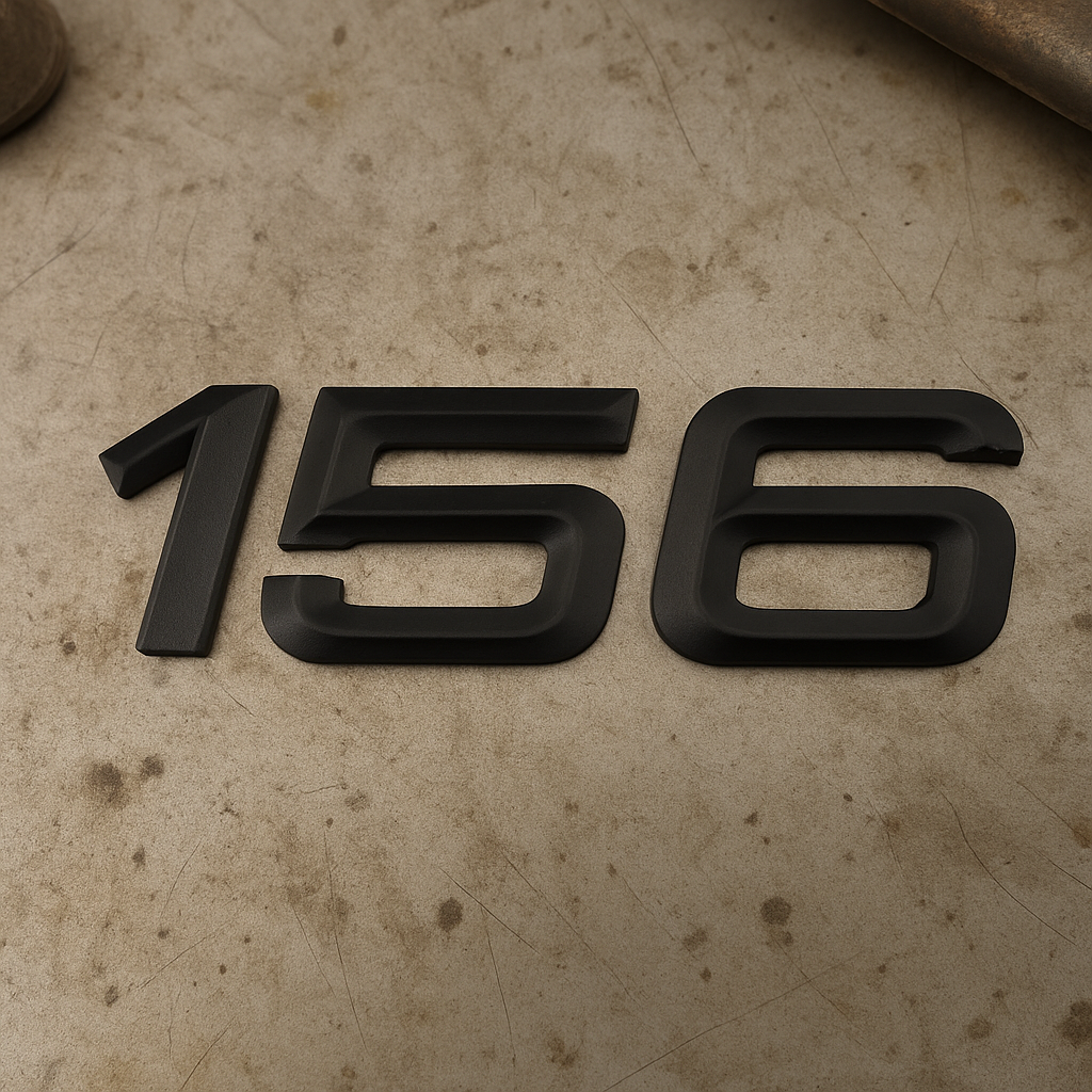 Badge emblème "156" pour Alfa Romeo – Remplacement emblème arrière