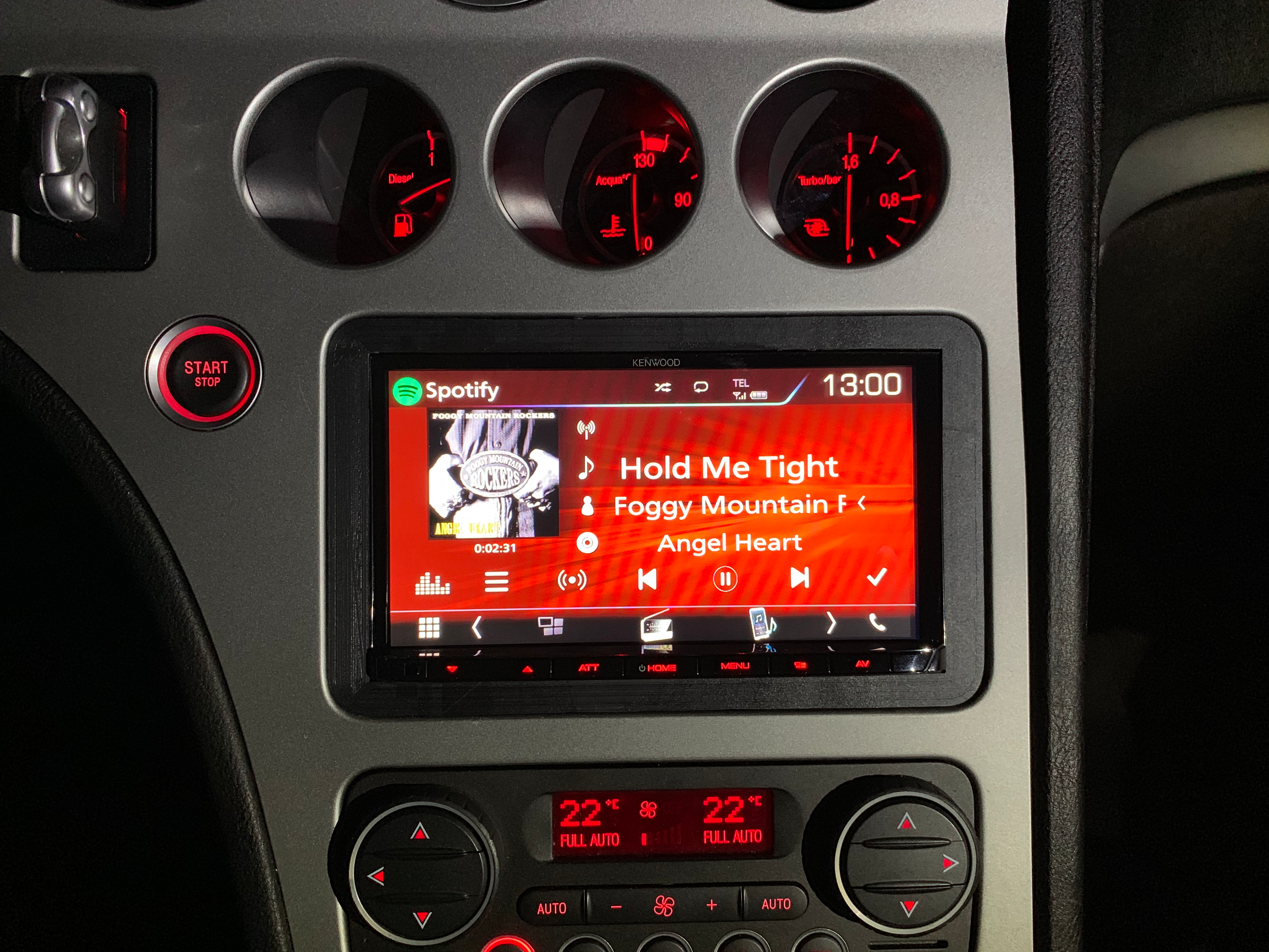 Cadre adaptateur autoradio 2DIN pour Alfa Romeo 159 (2005–2011)