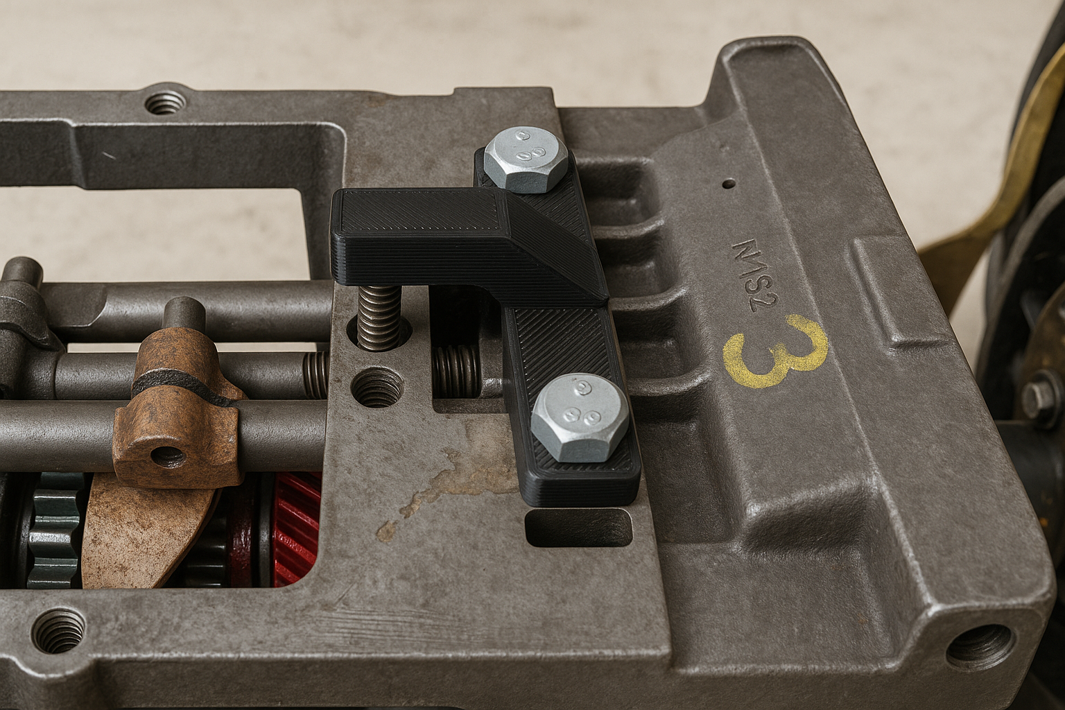 Outil maintien ressort boîte de vitesses Citroën 2CV – Support de verrouillage précis